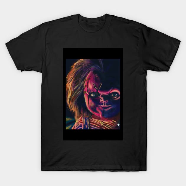 Colored Chucky T-Shirt by adampage23